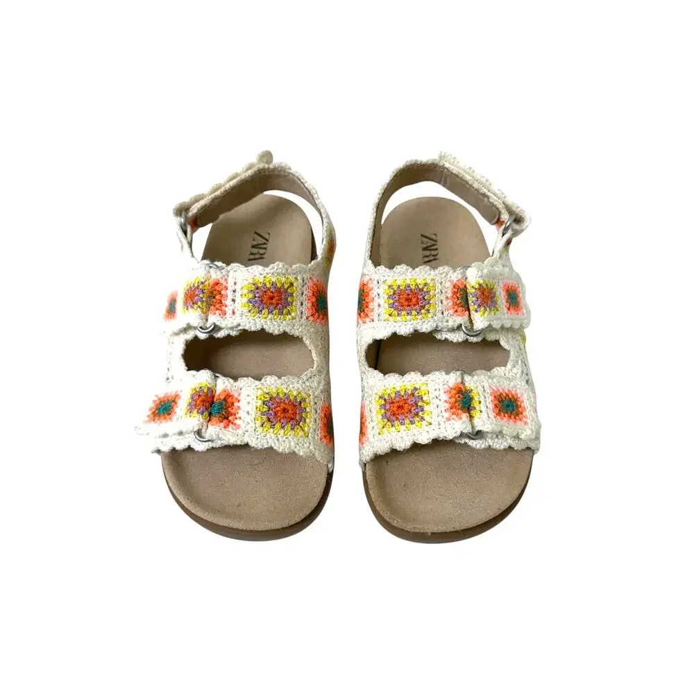Zara Crocheted Sandals Girl’s Size US 10.5/ EU 27